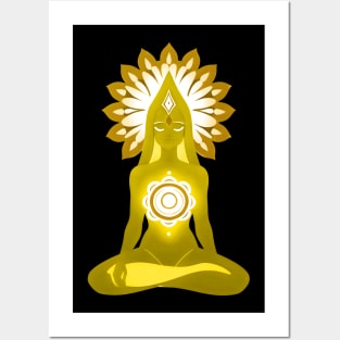 Aura Gold Meditation 01 Posters and Art